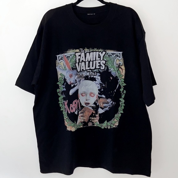 Korn Custom Made Band Merch Tee ‘the family values tour’ NWT UNI Sample Sale XL﻿ - Picture 6 of 6